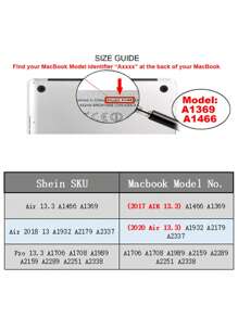 2pcs miniatures felt sheep Pattern Case Compatible With MacBook Air - Multicolor - View 5