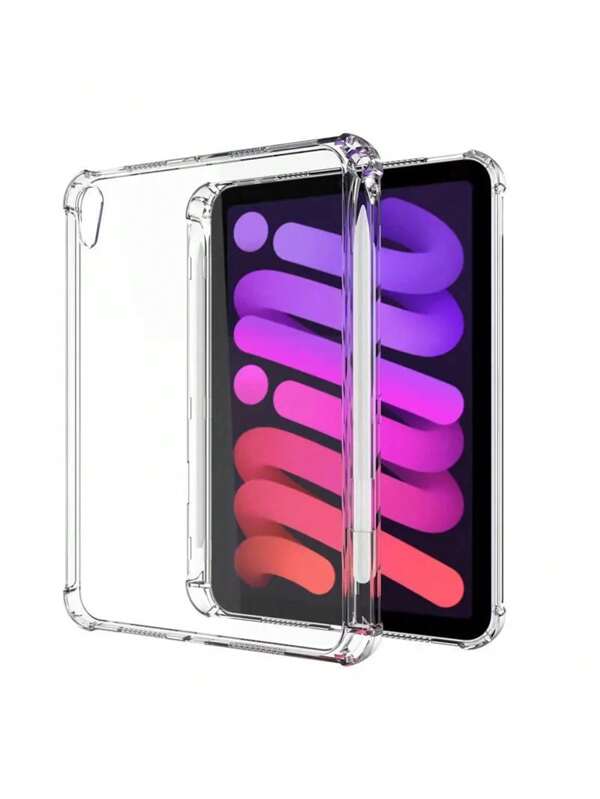 Étui anti-chute tout-en-un transparent compatible avec iPad avec fente pour stylo, compatible avec iPad 9e génération/iPad 10e génération
