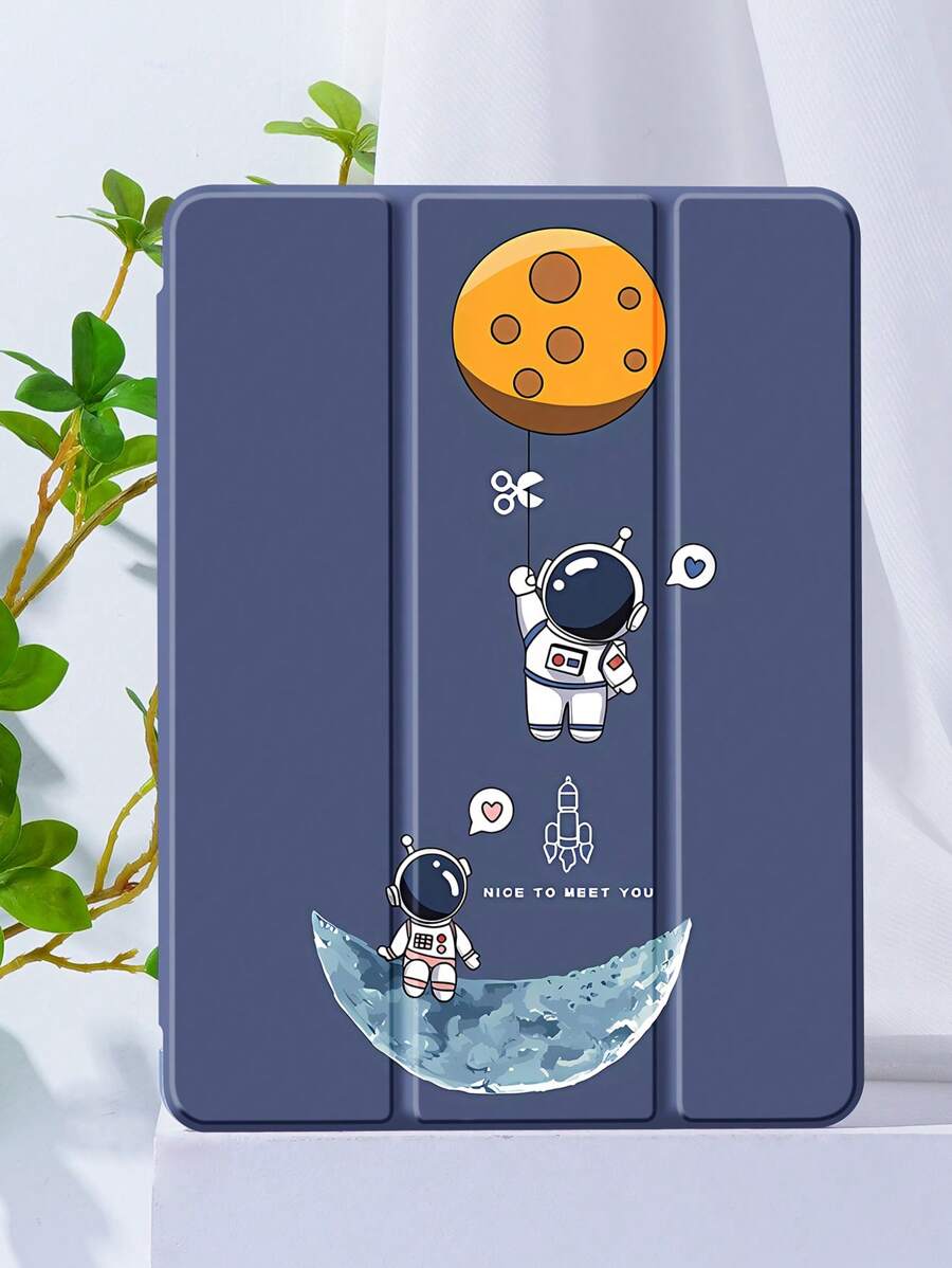 宇航員圖案防摔矽膠套適用於iPad - 彩色 - 查看 1