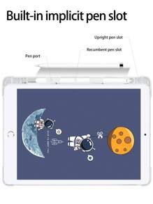 宇航員圖案防摔矽膠套適用於iPad - 彩色 - 查看 3