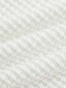 SHEIN ICON Kết cườm Chi tiết Ca-vát Backless Dây Váy bodycon - trắng - Xem 4