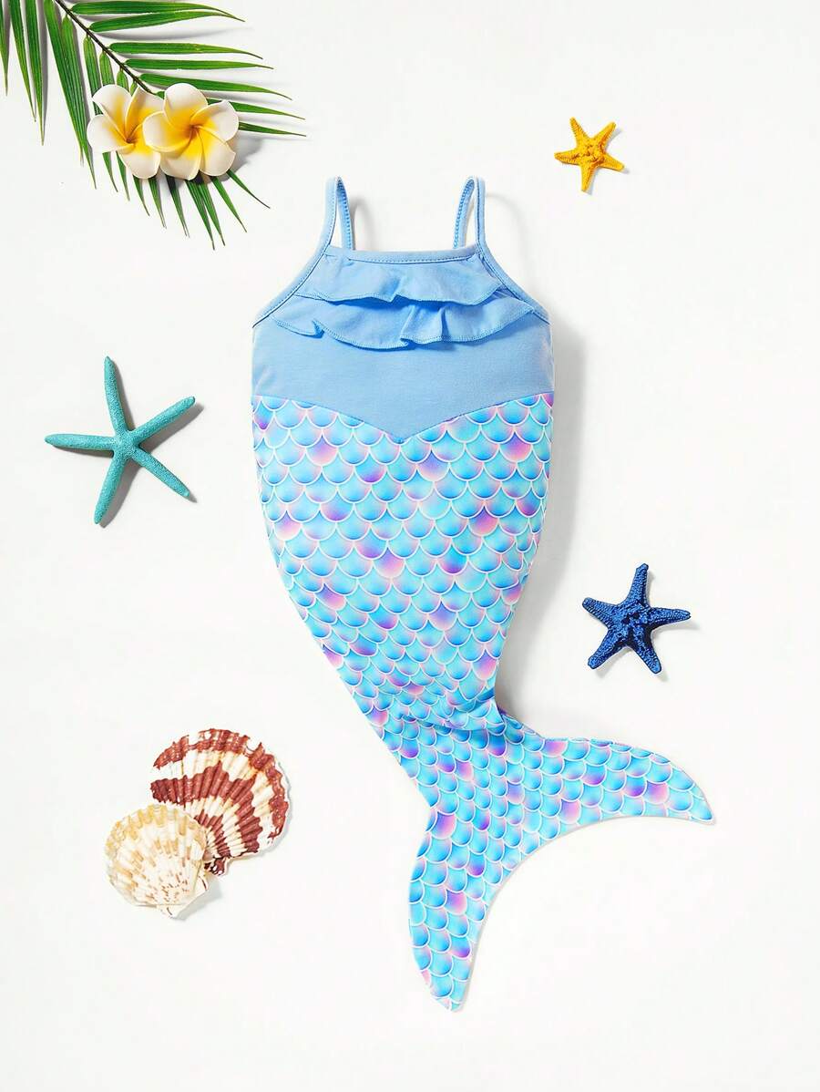 嬰兒荷葉邊服飾魚尾洋裝