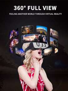 Virtual Reality 3D Smart Helmet VR Glasses For Movies And Game - White - View 3