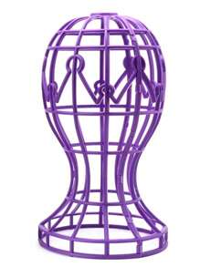 1pc Hollow Out Wig Stand - Purple - View 1