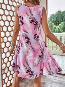 SHEIN LUNE Đầm Nhiệt đới Boho - Nhiều màu - Xem 2