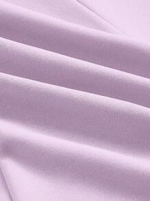 SHEIN MOD 素色後拉鏈洋裝 - 紫丁香色 - 查看 4