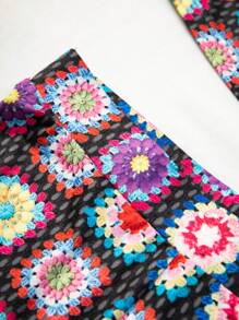 Soleia Floral Print Tube Top & Shorts - Multicolor - View 3