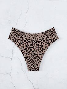 SHEIN Swim 2025 Leopard Print Swimwear Bottom Summer