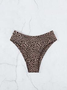 SHEIN Swim 2025 Leopard Print Swimwear Bottom Summer