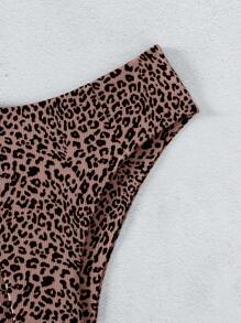 SHEIN Swim 2025 Leopard Print Swimwear Bottom Summer