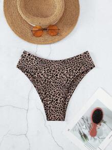 SHEIN Swim 2025 Leopard Print Swimwear Bottom Summer