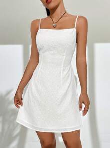 SHEIN EZwear 素色吊帶洋裝