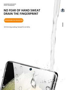 2入組透明高清曲綫螢幕保護鋼化膜和1入組防摔手機殼與三星兼容星系 - 無色 - 查看 6