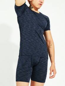 Conjunto Deportivo Para Hombres Con Mangas Raglán Degradado, Traje Deportivo, Chándal - Multicolor - Ver 4