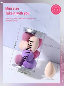 8PCS Mini Makeup Sponge,Suitable For Cream & Powder Concealer, Loose Powder Makeup Applicator,Makeup,Cheap,Room Decor,Vanity,Travel,Bedroom,Makeup Accessories,Puff,Makeup Blender,Powder Puff,Makeup Sponge,Cheap,Stocking Stuffers,Makeup,Makeup Tools,Cheap Stuff,Gifts,Gifts For Women,Christmas Gifts - Multicolor - View 4