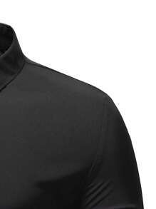 Manfinity Mode 男士素色前排扣襯衫