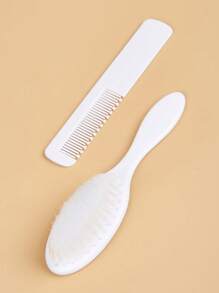 2入組髮刷和梳子套裝 - 白色 - 查看 4