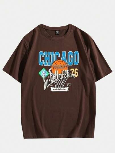 Prep Guys Cotton Ball & Letter Graphic Tee