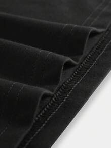 ROMWE MEN Prep Các bạn Áo thun Bông Đồ họa Chữ cái - màu đen - Xem 4