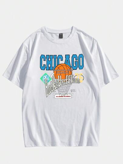 Prep Guys Cotton Ball & Letter Graphic Tee