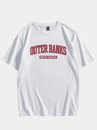 Prep Camiseta gráfica de algodón para hombres, escuela