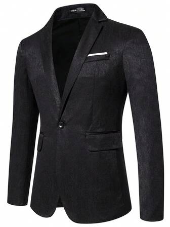 Manfinity Mode Männer Blazer mit einem Knopf,