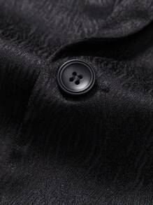 Manfinity Mode 男士單釦西裝外套 - 黑色 - 查看 4