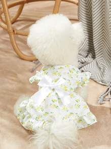 PETSIN 1PC In Hoa Nơ Trang Trí Váy Thú Cưng Cho Chó Và Mèo Để Trang Trí - Nhiều màu - Xem 1