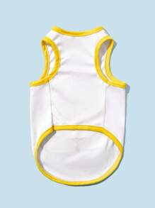 PETSIN 1入組卡通熊圖案寵物背心適用於狗狗和貓適合夏天 - 彩色 - 查看 6