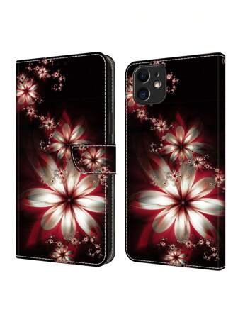 GLANDOTU Husă portofel cu suport card Husă magnetică din piele Compatibilă cu Samsung Galaxy  și alte telefoane mobile (Dream Print)