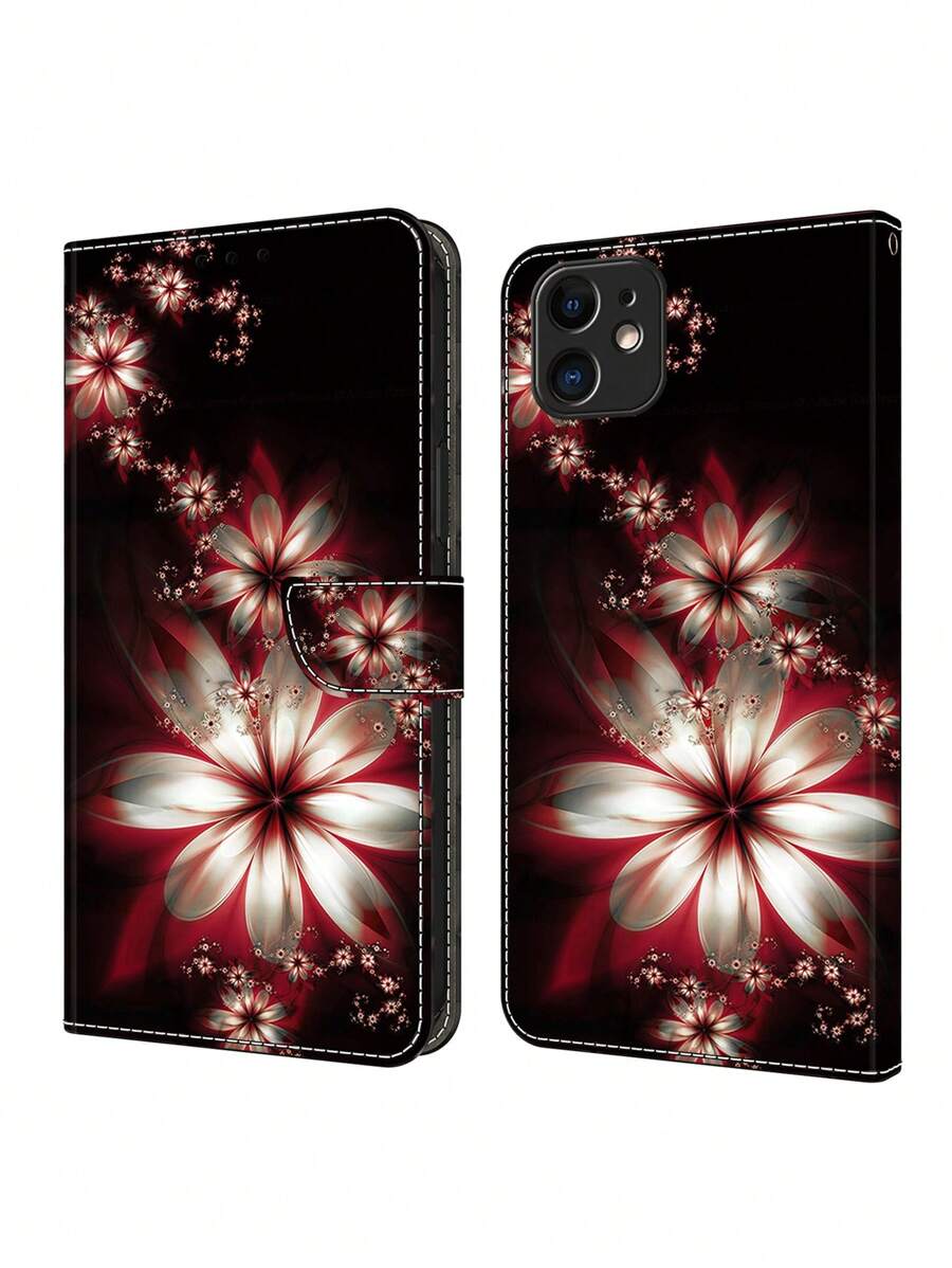 GLANDOTU Bourse Coque Avec Porte-Cartes Magnétique À Rabat Coque Compatible Avec Samsung Galaxie , Et Autre Téléphones Portables ( Rêve Imprimé ) - Multicolore - Voir 1