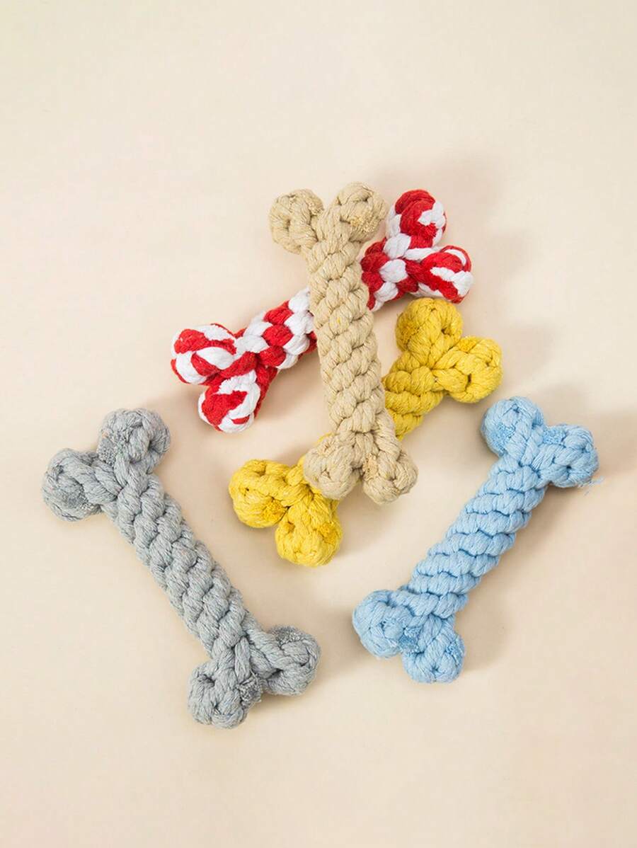 1 PC Ngẫu Nhiên Thiết Kế Xương Thú Cưng Nhai Đồ Chơi Cho Chó Nghiến Răng - Nhiều màu - Xem 1