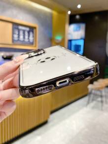 Vỏ điện thoại trong suốt họa tiết bóng đá - màu đen - Xem 3