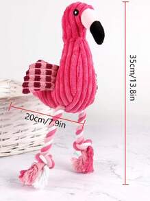 1pc Flamingo Design Cat/Dog Lover Gift And Dog/Cat Mom Love Pet Sound Toy For Dog Lover And Dog Mom Love And Cat Lover And Cat Mom Love For Interaction - Multicolor - View 9