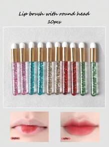 10pcs Lip Brush Set - Multicolor - View 1