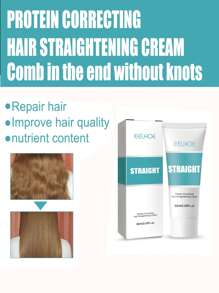 60ml de corrección alisar el cabello crema para todo tipos de pelo - Blanco - Ver 2