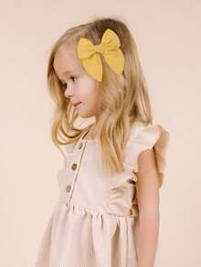 8入組女孩蝴蝶結裝飾可愛鴨嘴夾適用於頭髮裝飾用品