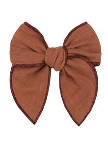 6入組女孩蝴蝶結裝飾可愛鴨嘴夾適用於頭髮裝飾用品 - 彩色 - 查看 2