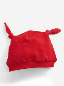 SHEIN 新生兒卡通圖案戲服連體衣和帽 - 紅色 - 查看 3