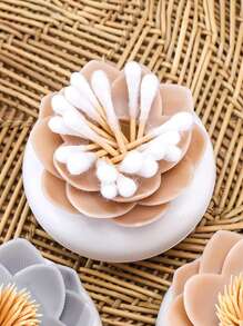 Hộp đựng tăm bông mỹ phẩm, 1 hộp đựng tăm bông trang điểm thiết kế hình hoa sen, dụng cụ sắp xếp mỹ phẩm, phòng, nhà, phòng ngủ, phòng tắm, nhà, phòng màu hồng, trang trí phòng khách, đồ du lịch, túi quà, quà tặng cho mẹ, bố, nam giới, bạn bè, giáo viên, sinh nhật, đám cưới, bàn làm việc, kệ, phụ kiện, hộp quà tặng, quà tặng vui nhộn, lưu trữ, hộp đựng trang sức, túi đựng, giá đựng cọ trang điểm, giá đựng cọ, dụng cụ sắp xếp nước hoa, túi đựng - Nhiều màu - Xem 2