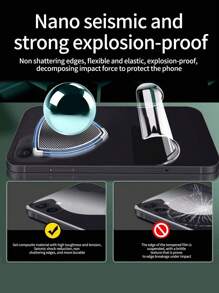 1張柔軟後屏幕膜適用於iphone - 無色 - 查看 4
