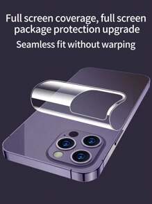1張柔軟後屏幕膜適用於iphone - 無色 - 查看 5