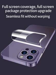 3 tấm phim màn hình mềm phía sau tương thích với iPhone - Trong sáng - Xem 5