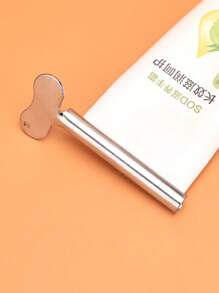 Stainless Steel Toothpaste Squeezer, 1Pc Hair Dye Squeezer For Hair Dye Or Paint Tube Roller - White - View 2