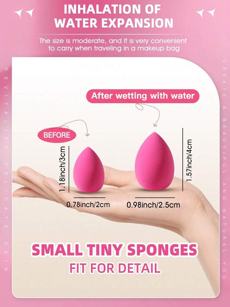 8-delars mini-sminksvampset, lämplig för kräm- och puderconcealer, löspuderapplikator för smink, smink, billigt, rumsinredning, sminkbord, resor, sovrum, sminktillbehör, puff, sminkblandare, puderpuff, sminksvamp, billigt, presenter, smink, sminkverktyg, billiga saker, presenter, presenter till kvinnor, julklappar - Multifärgad - Visa 6