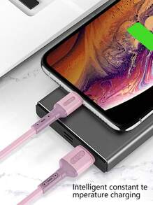 1 条液体硅胶快速充电数据线兼容 16、16 Pro Max、15、15 Plus、15 Pro、15 Pro Max，兼容小米，兼容 OnePlus Type C - 粉色 - 查看 2