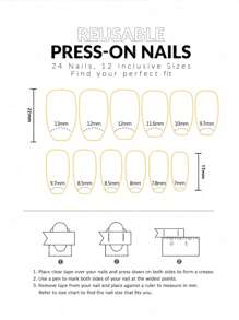 Transform Your Nails With 24pcs Long Coffin Rhinestone Decor Full Cover Fake Nail Set - Multicolor - View 4