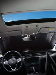 Car Front Window Sunshade, Car Sun Shade - Pink - View 2