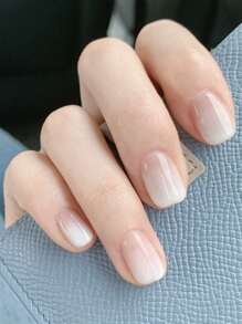 Trở nên quyến rũ với 24 chiếc Bộ móng tay giả hình bầu dục ngắn Ombre Full Cover Ấn vào móng tay Đồ dùng làm móng - Nhiều màu - Xem 1