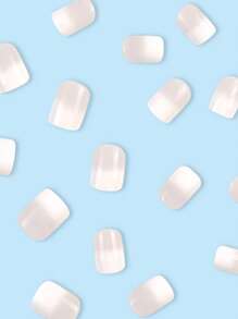 Trở nên quyến rũ với 24 chiếc Bộ móng tay giả hình bầu dục ngắn Ombre Full Cover Ấn vào móng tay Đồ dùng làm móng - Nhiều màu - Xem 3